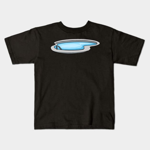 Swimmer Swimming Pool Kids T-Shirt by fromherotozero